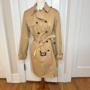 Tommy Hilfiger Pleated Back Classic Trench Coat - L